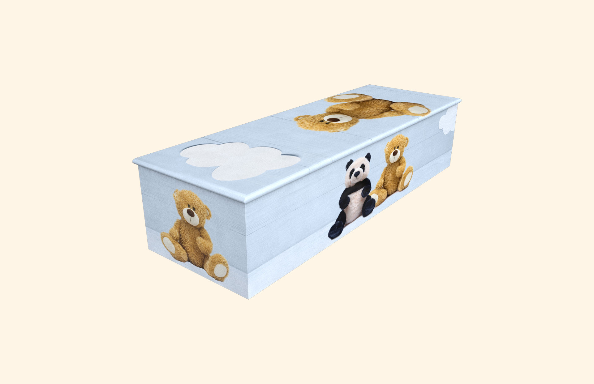 Ted-Ted blue child casket